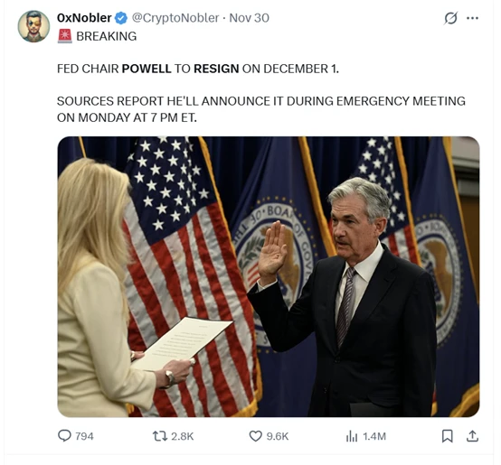 Powell to resign? Trump: The next Fed chairman has been chosen and will be announced soon!