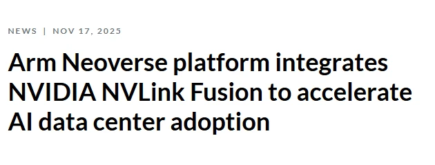 Arm and NVIDIA join forces to advance NVLink, aiming to become the industry standard for AI chip interconnect.