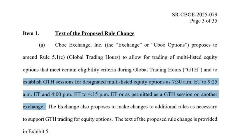 Cboe ramps up 24-hour trading: Plans to extend pre-market and after-hours trading sessions for US stock options.